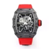 RICHARD MILLE RM35-01 Black Carbon BBR Factory Best Edition Red Nylon Strap - Super Clone Watch | 1:1 Best Version