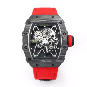 RICHARD MILLE RM35-01 Black Carbon BBR Factory Best Edition Red Nylon Strap - Super Clone Watch | 1:1 Best Version