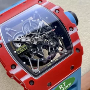 RICHARD MILLE RM035-02 Red NTPT R7 Factory 1:1 Best Edition Blue Rubber Strap - Super Clone Watch | 1:1 Best Version
