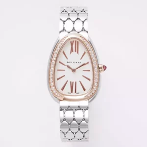 Bvlgari Serpenti Seduttori Watch SS 103143 BVF 1:1 Best Edition White Dial Diamonds Bezel - Super Clone Watch | 1:1 Best Version