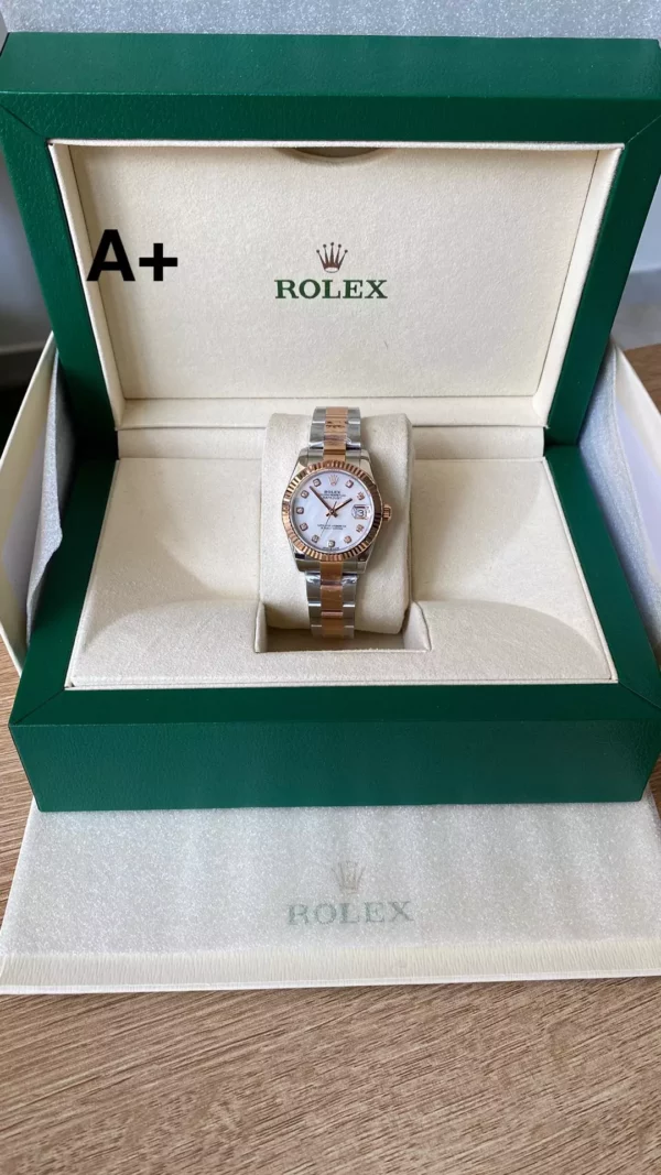 Rolex DateJust SS/RG 31mm 278271 A+ Factory 1:1 Best Edition MOP Diamond Dial President Bracelet - Super Clone Watch | 1:1 Nejlepší verze