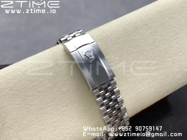 Rolex DateJust 41 126334 EWE Factory 1:1 Best Edition Blue Textured Dial on Jubilee Bracelet A3235 - Super Clone Watch | 1:1 Best Version
