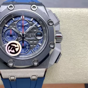 AP Royal Oak Offshore Schumacher 26568 TKF Best Edition Gray/Blue Dial on Blue Rubber Strap A3126 - Super Clone Watch | 1:1 Best Version