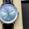 Breitling Navitimer Automatic 41mm SS BLSF Ice Blue Dial on Black Leather Strap A2824 V2 - Super Clone Watch | 1:1 Best Version