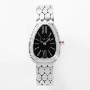 Bvlgari Serpenti Seduttori Watch SS 103449 BVF 1:1 Best Edition Black Dial Diamonds Bezel - Super Clone Watch | 1:1 Best Version