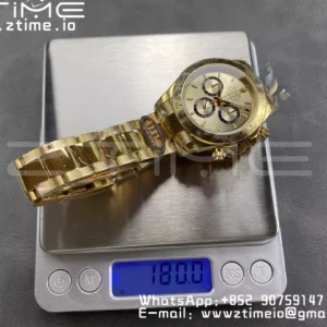 Rolex Daytona 126508 QF 1:1 Best Edition YG Dial SH4131 V6 (Gain Weight) - Super Clone Watch | 1:1 Best Version
