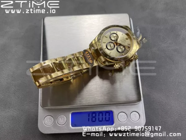 Rolex Daytona 126508 QF 1:1 Best Edition YG Dial SH4131 V6 (Gain Weight) - Super Clone Watch | 1:1 Best Version