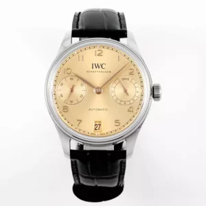 IWC Portugieser Automatic SS IW501705 APS Factory 1:1 Best Edition Champagne Dial - Super Clone Watch | 1:1 Best Version