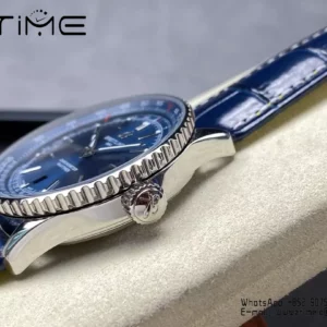 Breitling Navitimer Automatic 41mm SS BLSF Blue Dial on Blue Leather Strap A2824 V2 - Super Clone Watch | 1:1 Best Version