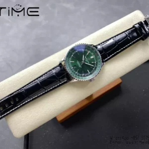 Breitling Navitimer Automatic 41mm SS BLSF Green Dial on Black Leather Strap A2824 V2 - Super Clone Watch | 1:1 Best Version