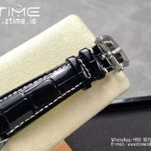 Breitling Navitimer Automatic 41mm SS BLSF Ice Blue Dial on Black Leather Strap A2824 V2 - Super Clone Watch | 1:1 Best Version