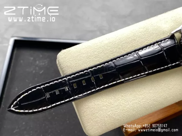 Breitling Navitimer Automatic 41mm SS BLSF Ice Blue Dial on Black Leather Strap A2824 V2 - Super Clone Watch | 1:1 Best Version