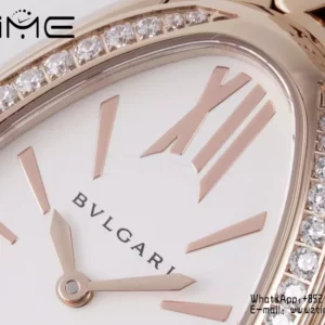 Bvlgari Serpenti Seduttori Watch RG 103146 BVF 1:1 Best Edition White Dial Diamonds Bezel - Super Clone Watch | 1:1 Best Version
