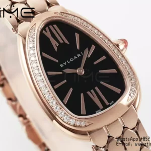 Bvlgari Serpenti Seduttori Watch RG 103453 BVF 1:1 Best Edition Black Dial Diamonds Bezel - Super Clone Watch | 1:1 Best Version