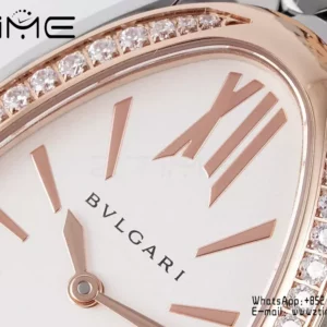 Bvlgari Serpenti Seduttori Watch SS 103143 BVF 1:1 Best Edition White Dial Diamonds Bezel - Super Clone Watch | 1:1 Best Version