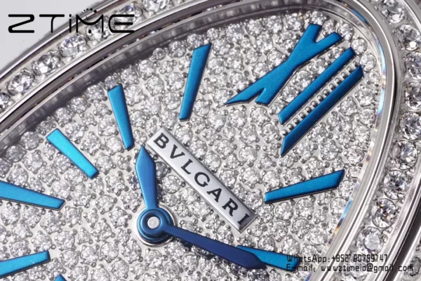 Bvlgari Serpenti Seduttori Watch SS 103159 BVF 1:1 Best Edition Diamonds Dial with Strap - Super Clone Watch | 1:1 Best Version