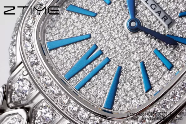 Bvlgari Serpenti Seduttori Watch SS 103159 BVF 1:1 Best Edition Diamonds Dial with Strap - Super Clone Watch | 1:1 Best Version