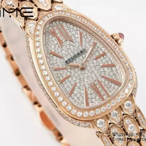 Bvlgari Serpenti Seduttori Watch SS 103160 BVF 1:1 Best Edition Diamonds Dial with Strap - Super Clone Watch | 1:1 Best Version