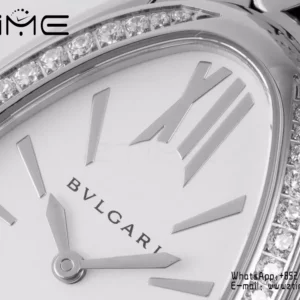 Bvlgari Serpenti Seduttori Watch SS 103361 BVF 1:1 Best Edition White Dial Diamonds Bezel - Super Clone Watch | 1:1 Best Version