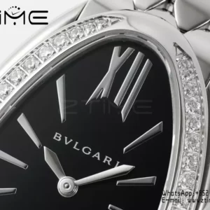 Bvlgari Serpenti Seduttori Watch SS 103449 BVF 1:1 Best Edition Black Dial Diamonds Bezel - スーパークローンウォッチ｜1:1ベストバージョン