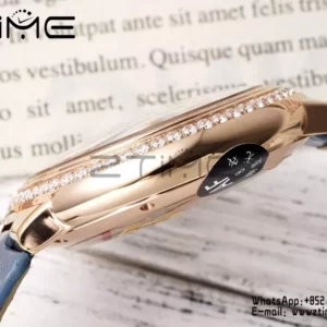 カルティエ バロンブルー 33mm RG AF 1:1 ベストエディション RG文字盤 ダイヤベゼル SEIKO NH05A - スーパークローンウォッチ｜1:1 ベストバージョン