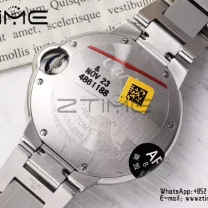 カルティエ バロンブルー 33mm SS AF 1:1 ベストエディション ピンクダイアル SSブレスレット セイコー NH05A - スーパークローンウォッチ｜1:1 ベストバージョン