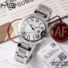 CARTIER Ballon Bleu 33mm SS AF 1:1 Best Edition White Dial on SS Bracelet SEIKO NH05A - Super Clone Watch | 1:1 Best Version