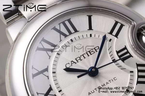 CARTIER Ballon Bleu 33mm SS AF 1:1 Best Edition White Dial on SS Bracelet SEIKO NH05A - Super Clone Watch | 1:1 Best Version