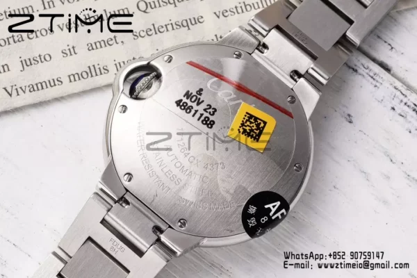 CARTIER Ballon Bleu 33mm SS AF 1:1 Best Edition White Dial on SS Bracelet SEIKO NH05A - Super Clone Watch | 1:1 Best Version