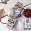 CARTIER Ballon Bleu 33mm SS/RG AF 1:1 Best Edition Pink MOP Dial on SS/RG Bracelet SEIKO NH05A - Super Clone Watch | 1:1 Best Version