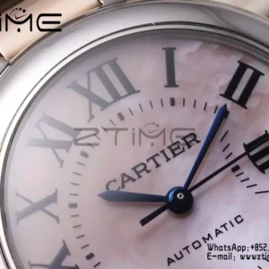 CARTIER Ballon Bleu 33mm SS/RG AF 1:1 Best Edition Pink MOP Dial on SS/RG rannekoru SEIKO NH05A - Super Clone Watch | 1:1 Paras versio