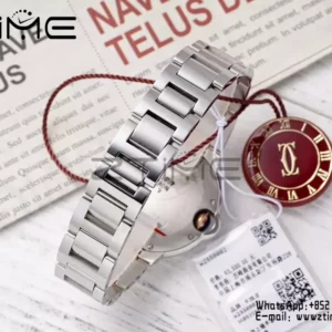 CARTIER Ballon Bleu 33mm SS/RG AF 1:1 Best Edition Pink MOP Dial on SS/RG rannekoru SEIKO NH05A - Super Clone Watch | 1:1 Paras versio