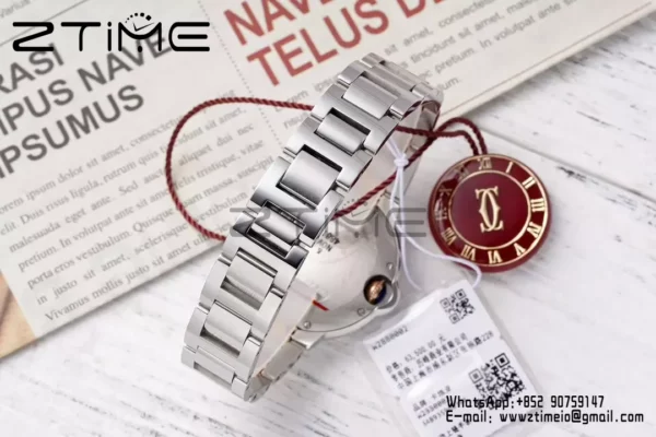 CARTIER Ballon Bleu 33mm SS/RG AF 1:1 Best Edition Pink MOP Dial on SS/RG rannekoru SEIKO NH05A - Super Clone Watch | 1:1 Paras versio