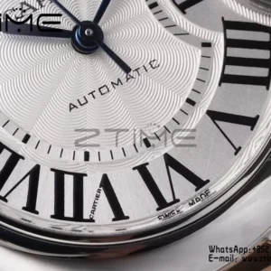 カルティエ バロンブルー 33mm SS/YG AF 1:1 ベストエディション シルバーダイアル SS/YG ブレスレット SEIKO NH05A - スーパークローンウォッチ｜1:1 ベストバージョン
