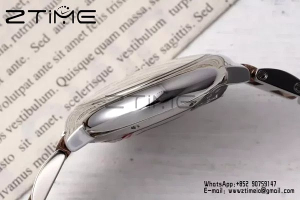 カルティエ バロンブルー 33mm SS/YG AF 1:1 ベストエディション シルバーダイアル SS/YG ブレスレット SEIKO NH05A - スーパークローンウォッチ｜1:1 ベストバージョン