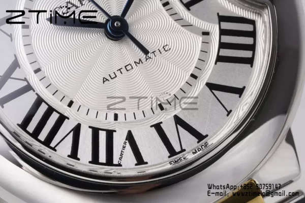 CARTIER Ballon Bleu 33mm SS/YG AF 1:1 Best Edition Silver Dial on SS/YG Bracelet SEIKO NH05A - Super Clone Watch | 1:1 Best Version