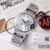 CARTIER Ballon Bleu WSBB0068 33mm SS AF 1:1 Best Edition Silver Dial on SS Bracelet SEIKO NH05A - Super Clone Watch | 1:1 Best Version