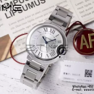 CARTIER Ballon Bleu WSBB0068 33mm SS AF 1:1 Best Edition Silver Dial on SS Bracelet SEIKO NH05A - Super Clone Watch | 1:1 Best Version