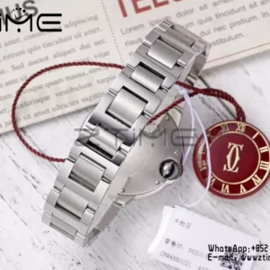 CARTIER Ballon Bleu WSBB0068 33mm SS AF 1:1 Best Edition Silver Dial on SS Bracelet SEIKO NH05A - Super Clone Watch | 1:1 Best Version