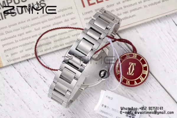 CARTIER Ballon Bleu WSBB0068 33mm SS AF 1:1 Best Edition Silver Dial on SS Bracelet SEIKO NH05A - Super Clone Watch | 1:1 Best Version