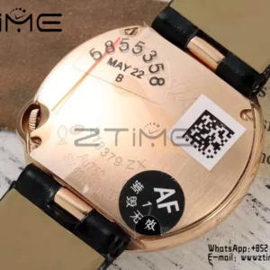Cartier Ballon Blanc 30mm RG WGBL0005 AF 1:1 Best Edition Silver Dial σε μαύρο υφασμάτινο λουράκι - Super Clone Watch | 1:1 Best Version