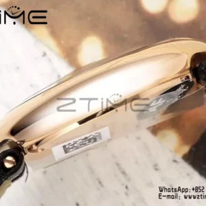 Cartier Ballon Blanc 30mm RG WGBL0005 AF 1:1 Best Edition Silver Dial σε μαύρο υφασμάτινο λουράκι - Super Clone Watch | 1:1 Best Version