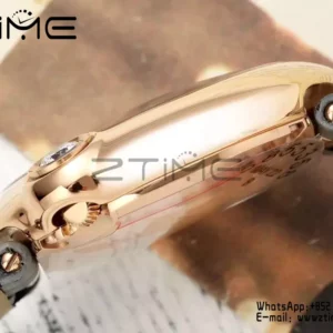 Cartier Ballon Blanc 30mm RG WGBL0005 AF 1:1 Best Edition Silver Dial on Gray Fabric Strap - Super Clone Watch | 1:1 Best Version