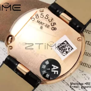 Cartier Ballon Blanc 30mm WJBL0005 RG AF 1:1 Best Edition Silver Dial Diamonds Bezel - Super Clone Watch | 1:1 Best Version