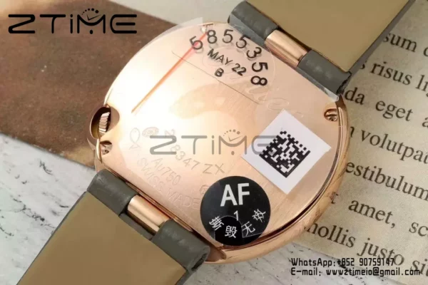 Cartier Ballon Blanc 30mm WJBL0008 RG AF 1:1 Best Edition Silver Dial Diamonds Bezel - Super Clone Watch | 1:1 Best Version