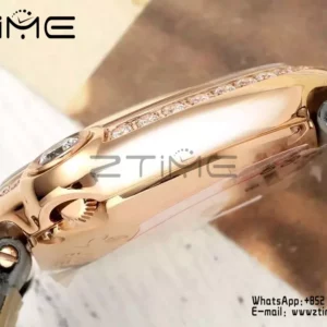 Cartier Ballon Blanc 30mm WJBL0008 RG AF 1:1 Best Edition Silver Dial Diamonds Bezel - Super Clone Watch | 1:1 Best Version