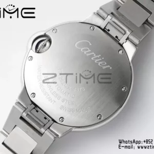 Cartier Ballon Bleu WSBB0021 33mm SS AF Factory 1:1 Best Edition white Dial on SS Bracelet A076 - Super Clone Watch | 1:1 Best Version