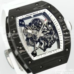 Richard Mille RM055 NTPT APS Factory 1:1 Best Edition Λευκή στεφάνη Λευκή κορώνα σε καουτσούκ λουράκι - Super Clone Watch | 1:1 Best Version
