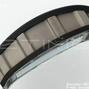 Richard Mille RM055 NTPT APS Factory 1:1 Best Edition Λευκή στεφάνη Λευκή κορώνα σε καουτσούκ λουράκι - Super Clone Watch | 1:1 Best Version