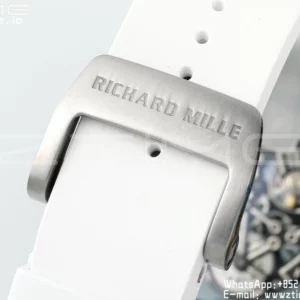 Richard Mille RM055 NTPT APS Factory 1:1 Best Edition Λευκό πλαίσιο Μπλε κορώνα Καουτσούκ λουράκι - Super Clone Watch | 1:1 Best Version